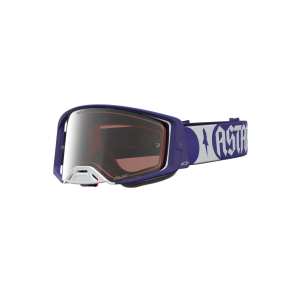 Crossbrille Alpinestars Supertech Atrox Deep Blue White Mirror Silver