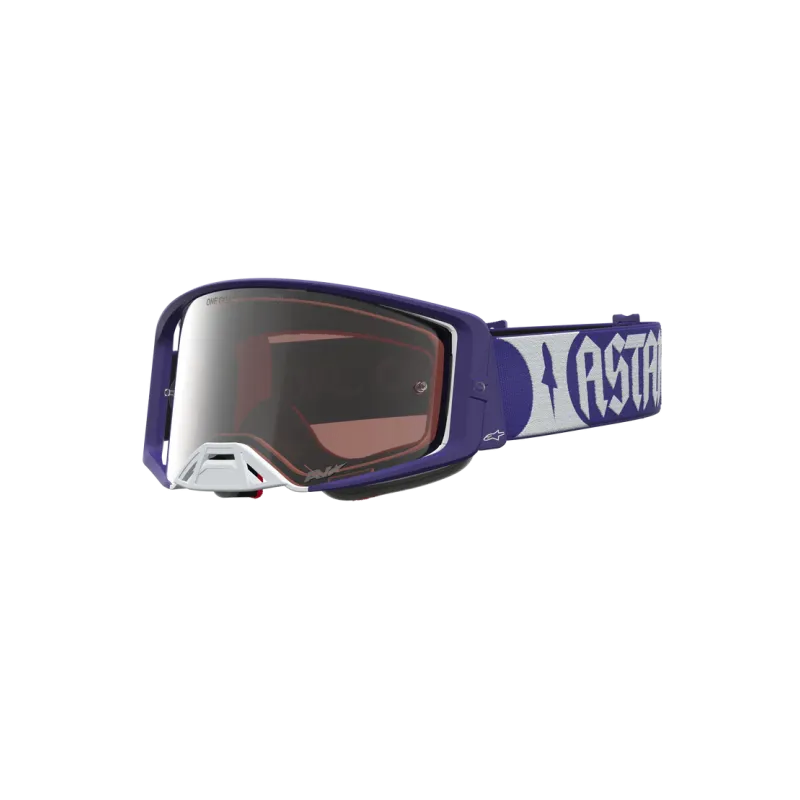 Alpinestars Supertech Atrox Deep Blue White Mirror Silver
