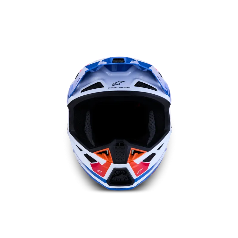 Helm Alpinestars SM7 CORE White Blue Orange Pink Glossy