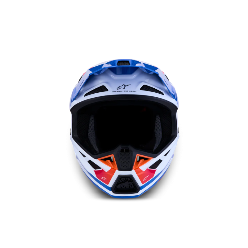 Casco Alpinestars SM7 CORE White Blue Orange Pink Glossy