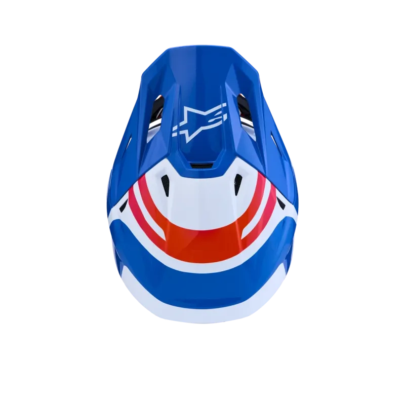 Helm Alpinestars SM7 CORE White Blue Orange Pink Glossy