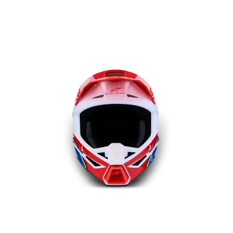 Casque youth Alpinestars SM3 Falcon Red Fl White Blue Yl Fl Gl