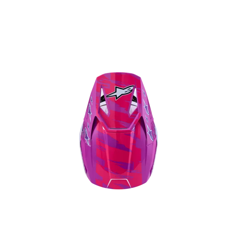Helm Youth Alpinestars SM3 Falcon Purple White Black Pink Fl Gl