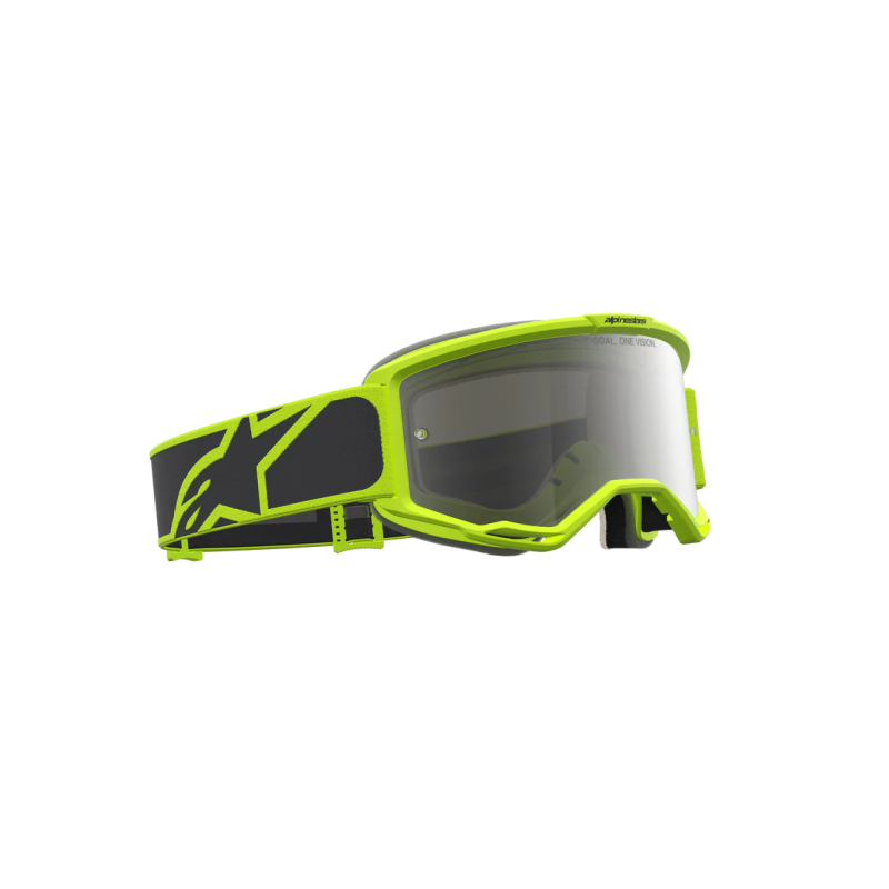 Mx Goggle Alpinestars Vision 5 Rora Black Ylow Fluo Mirror Silver