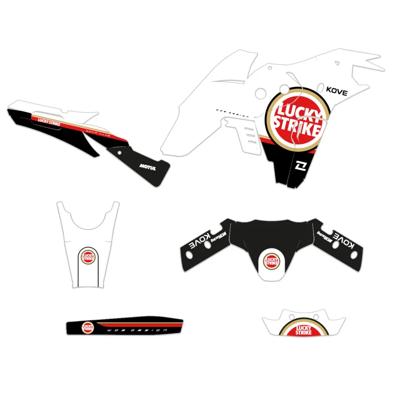 Kit Autocollants “Lucky Strike” Kove 800