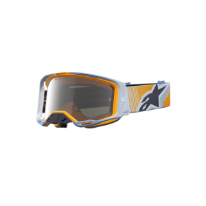 Mx Goggle Alpinestars Vision 8 Maven Dust Blue Orange Mirror Silver