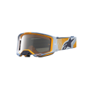 Maschera Alpinestars Vision 8 Maven Dust Blue Orange Mirror Silver