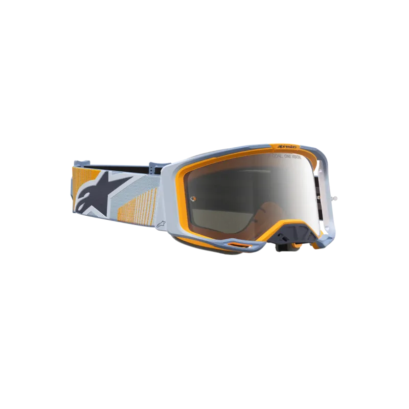 Mx Goggle Alpinestars Vision 8 Maven Dust Blue Orange Mirror Silver