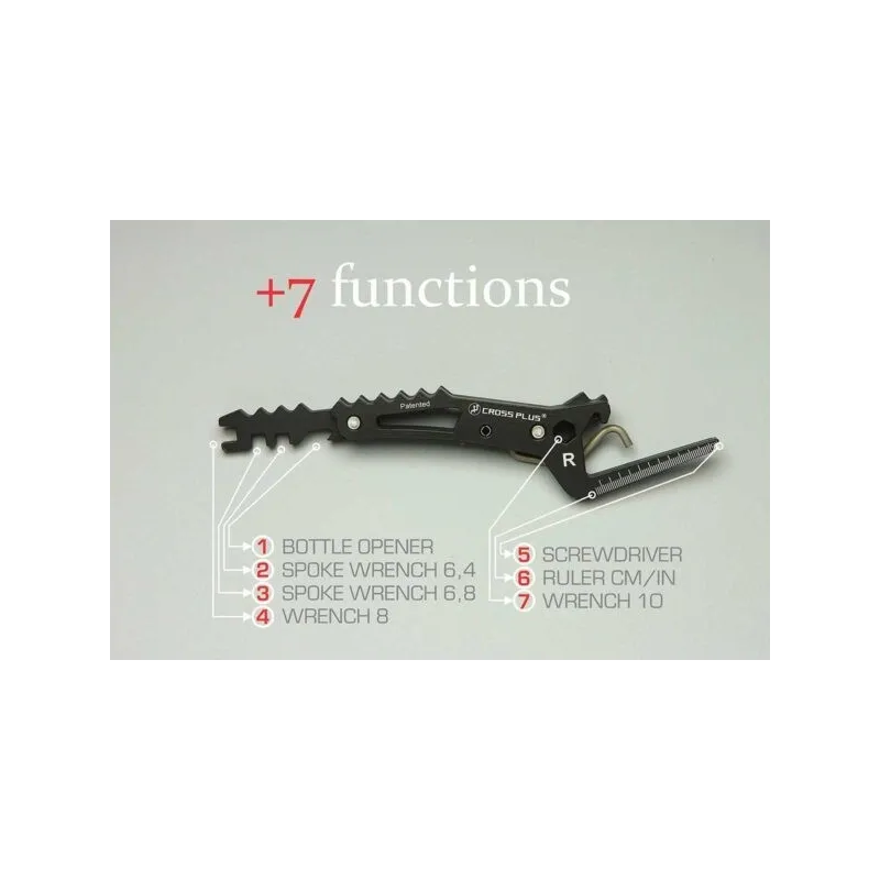 Universal passenger footpegs black cross - enduro - motard