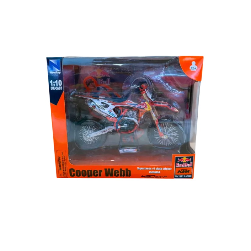Diecast bike model rot BULL KTM 450 SXF TEAM COO für WEB 1:10