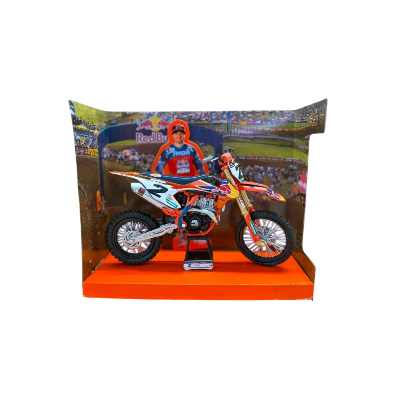 Diecast bike model rot BULL KTM 450 SXF TEAM COO für WEB 1:10
