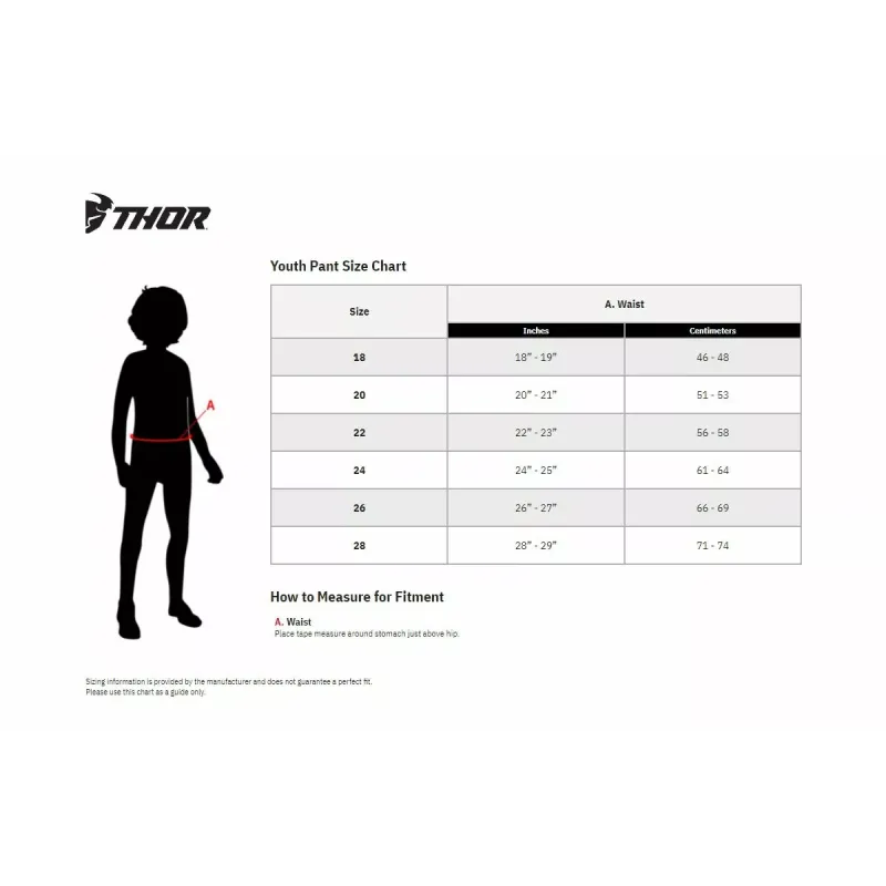 Pant Thor Youth Launchmode Forge Pants red