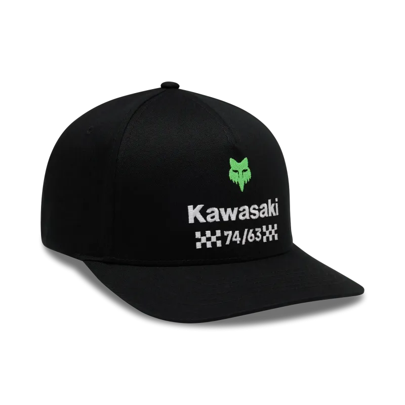 FOX Kawasaki Flexfit Hat Black