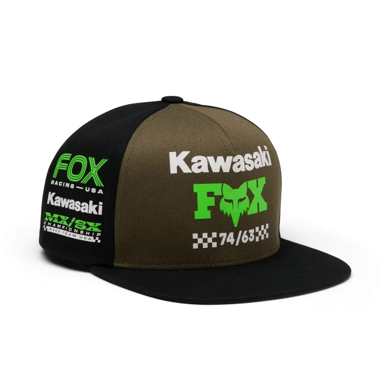 FOX Youth Kawasaki Snapback Hat Black