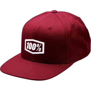 Icon Snapback Hat 100% Burgundy