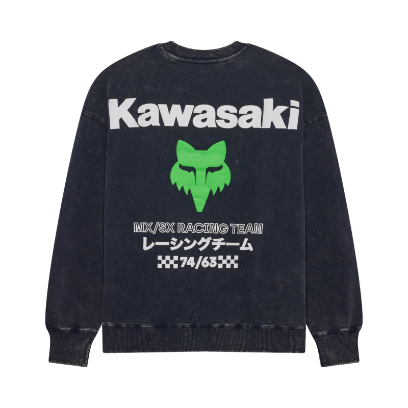 Sweat épais FOX Kawasaki Crew Midnight