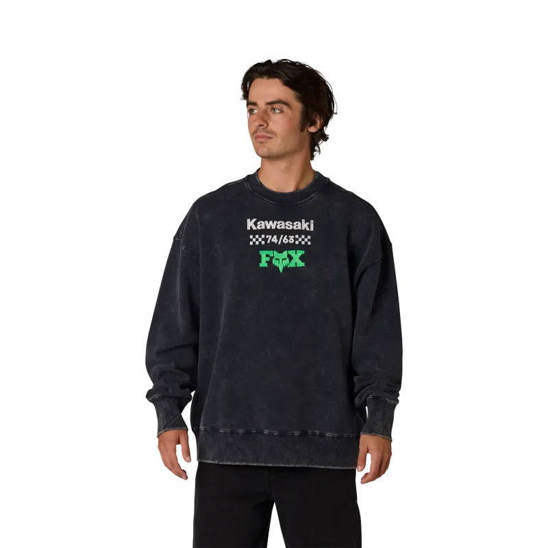 Felpa Pesante FOX Kawasaki  Crew Midnight
