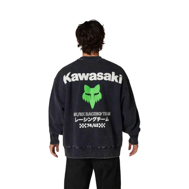 Felpa Pesante FOX Kawasaki  Crew Midnight