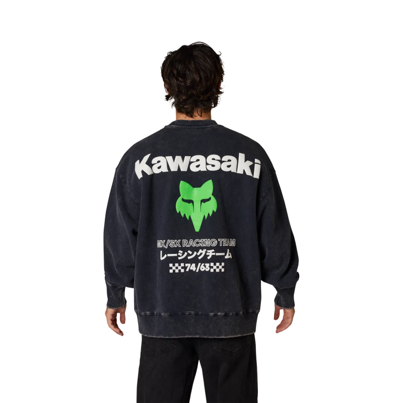 Sweat épais FOX Kawasaki Crew Midnight