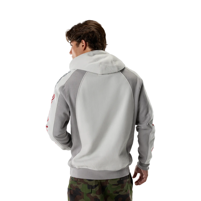 Felpa in pile con cappuccio FOX Valiant Light Grey