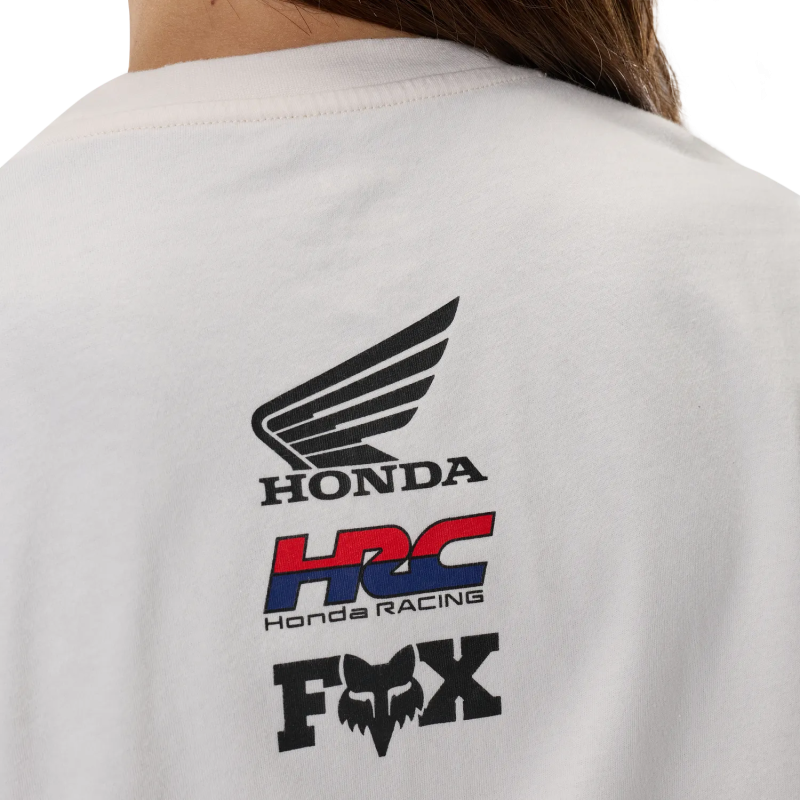 T-Shirt FOX Honda Midweight SS Tee Off White