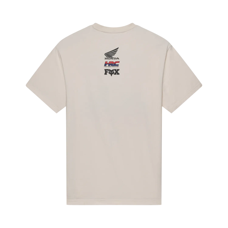 T-Shirt FOX Honda Midweight SS Tee Off White