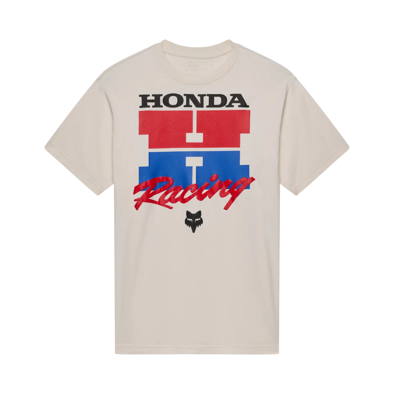 T-Shirt FOX Honda Midweight SS Tee Off White