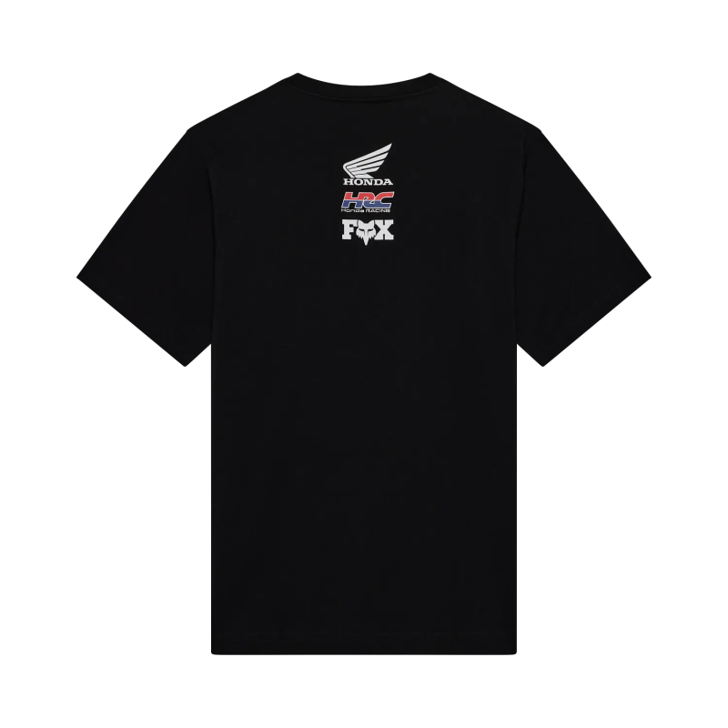T-shirt FOX Honda Midweight noir cassé