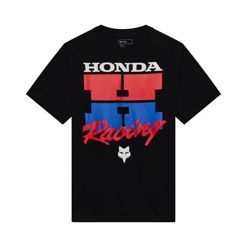 T-shirt FOX Honda Midweight noir cassé