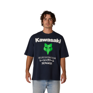 T-Shirt FOX Kawasaki Midweight SS Tee Off midnight