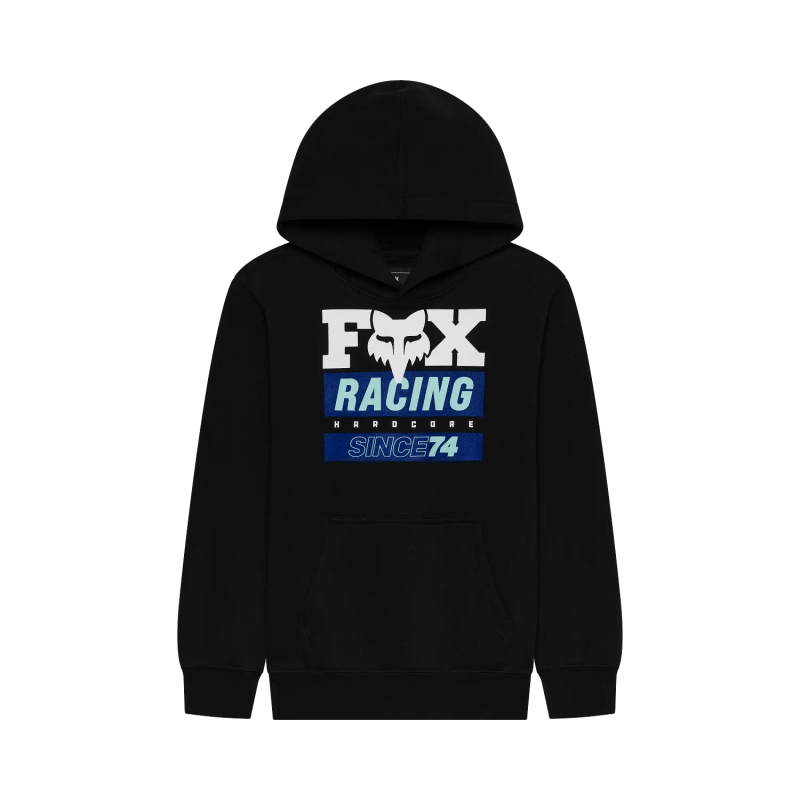 FOX Kinder Since 74 Fleece-Kapuzenpullover Black