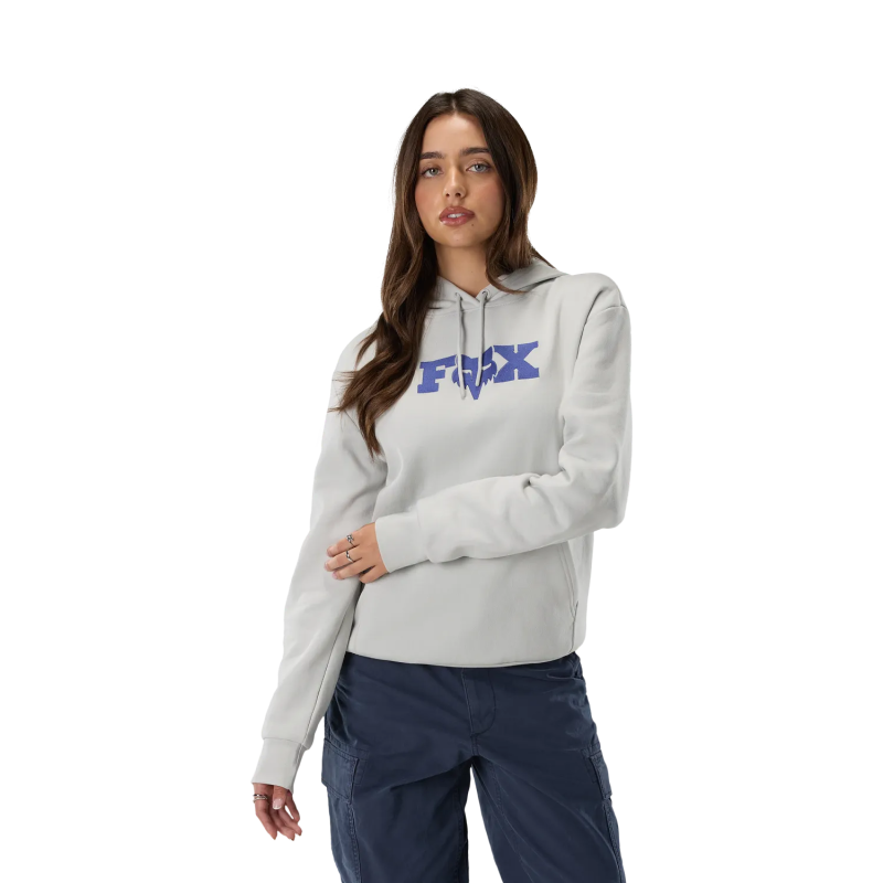 FOX Damen Head X Fleece-Kapuzenpullover Light Grey