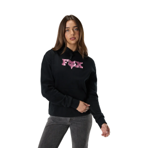 Felpa FOX Donna in pile con cappuccio Black