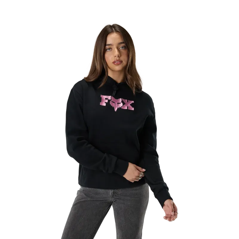 Felpa FOX Donna in pile con cappuccio Black