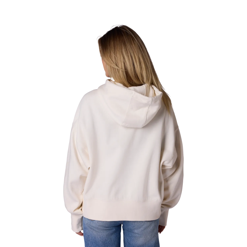 Sweat à capuche oversize femme FOX Honda blanc cassé