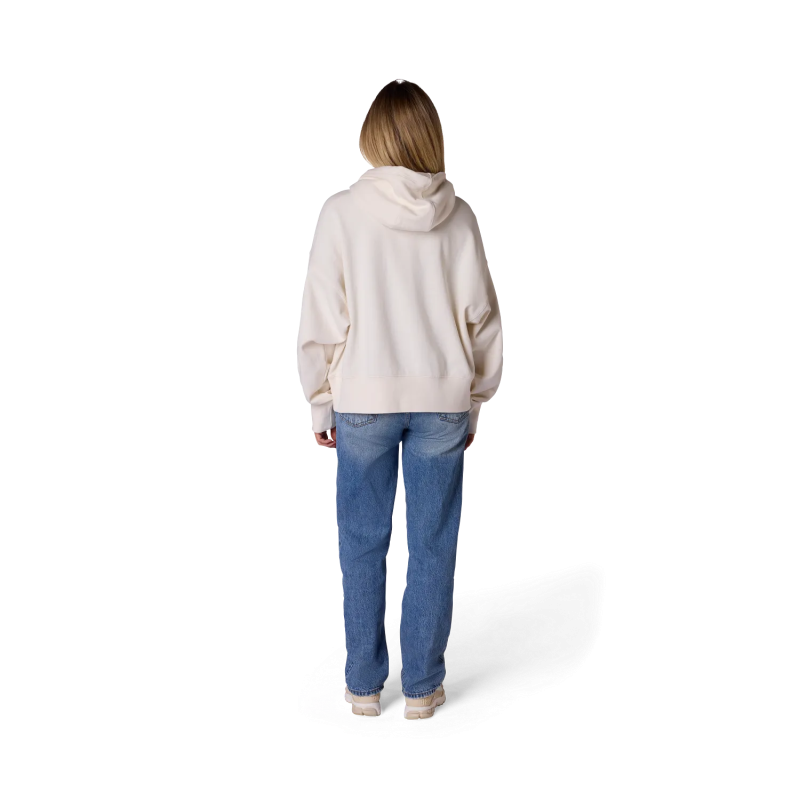 Sweat à capuche oversize femme FOX Honda blanc cassé