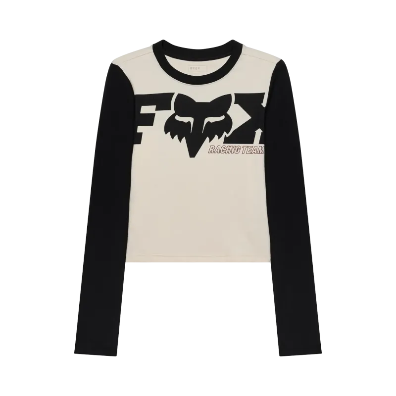 Maglia a Maniche lunghe FOX Donna Coldpress Rib Pearl White