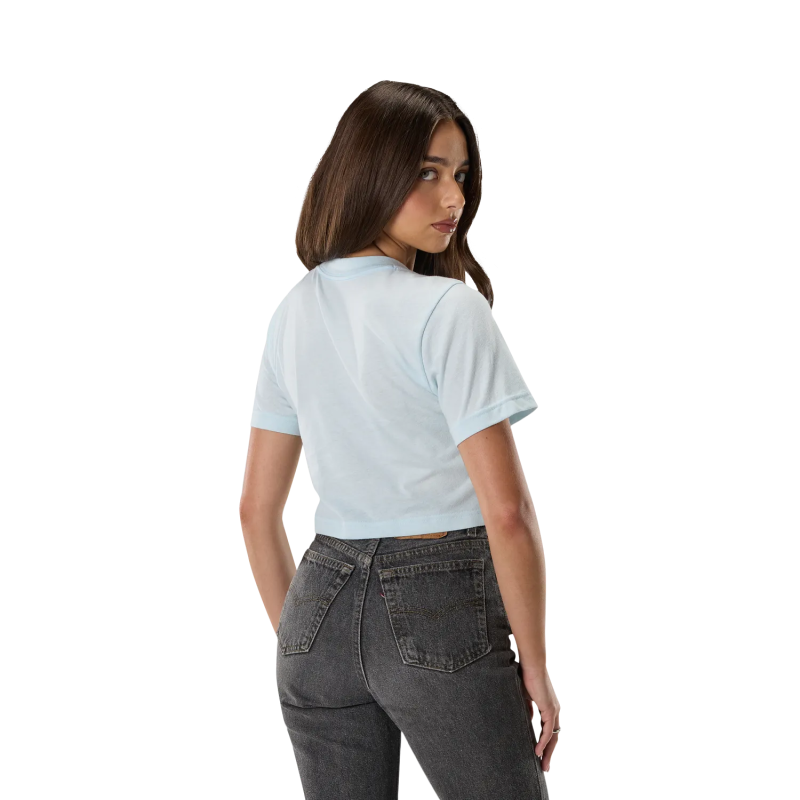 T-Shirt FOX Woman Coldpress SS Baby Tee Ice Blue