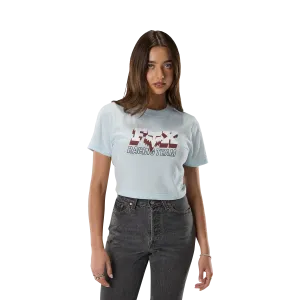 T-Shirt FOX Donna Coldpress Baby Tee Ice Blue