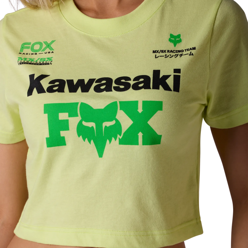 T-Shirt FOX Donna Kawasaki Baby Tee Lime