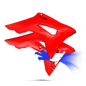 Convogliatori Cycra Powerflow Factory "rossi" | Honda CRF 2018-2021 CRF 450 2017-2020 0024111.110