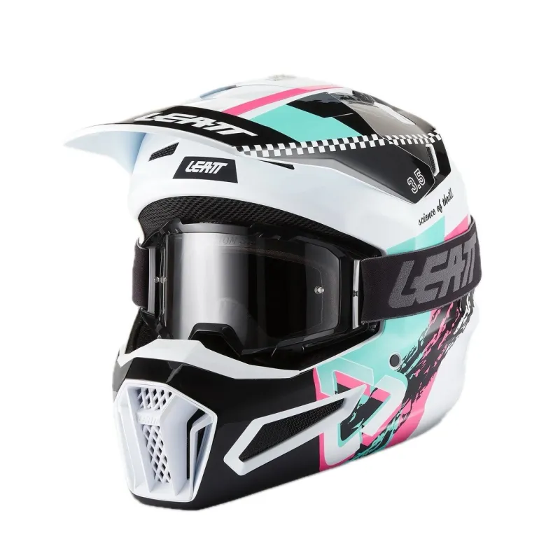 Helment & Goggle Leatt Kit 3.5 Pink
