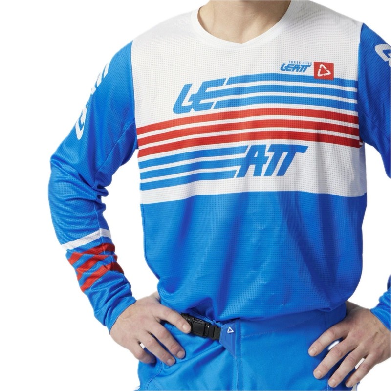 Crossbekleidungsset Leatt 3.5 Stripes Blue