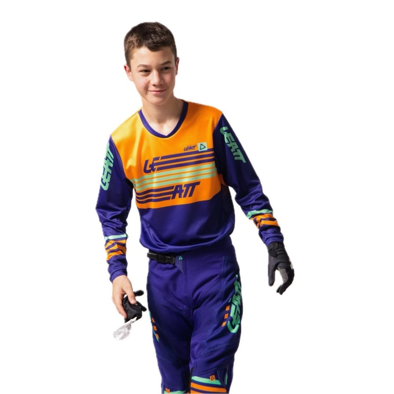 Tenue enfant Leatt 3.5 Stripes Orange