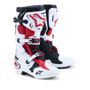 Bottes Alpinestars Tech 10 White Black Bright Red