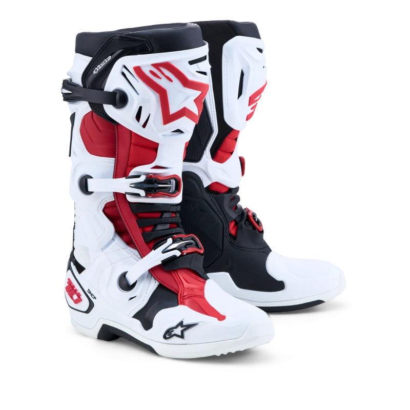 Bottes Alpinestars Tech 10 White Black Bright Red