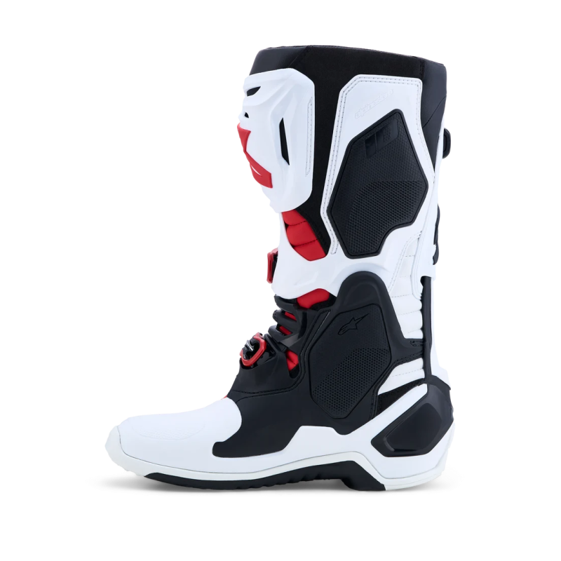 Alpinestars Tech 10 Motocross Stiefel White Black Bright Red