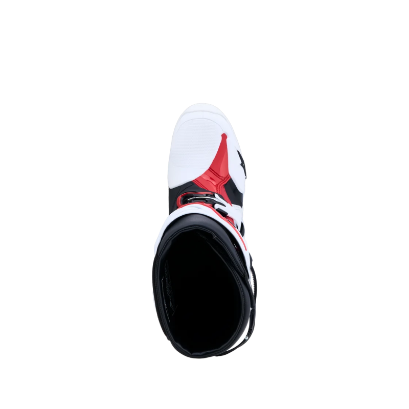 Alpinestars Tech 10 Boots White Black Bright Red