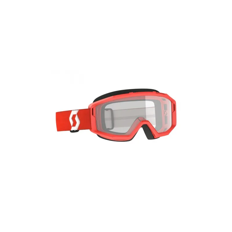 Occhiale Maschera Scott Red Lente Clear