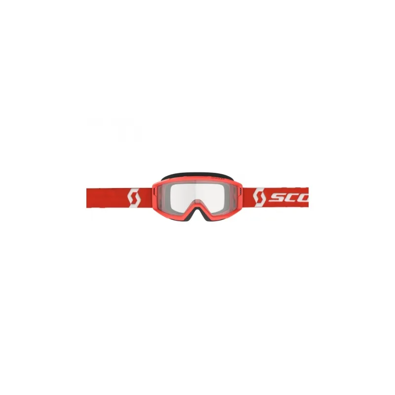 Occhiale Maschera Scott Red Lente Clear